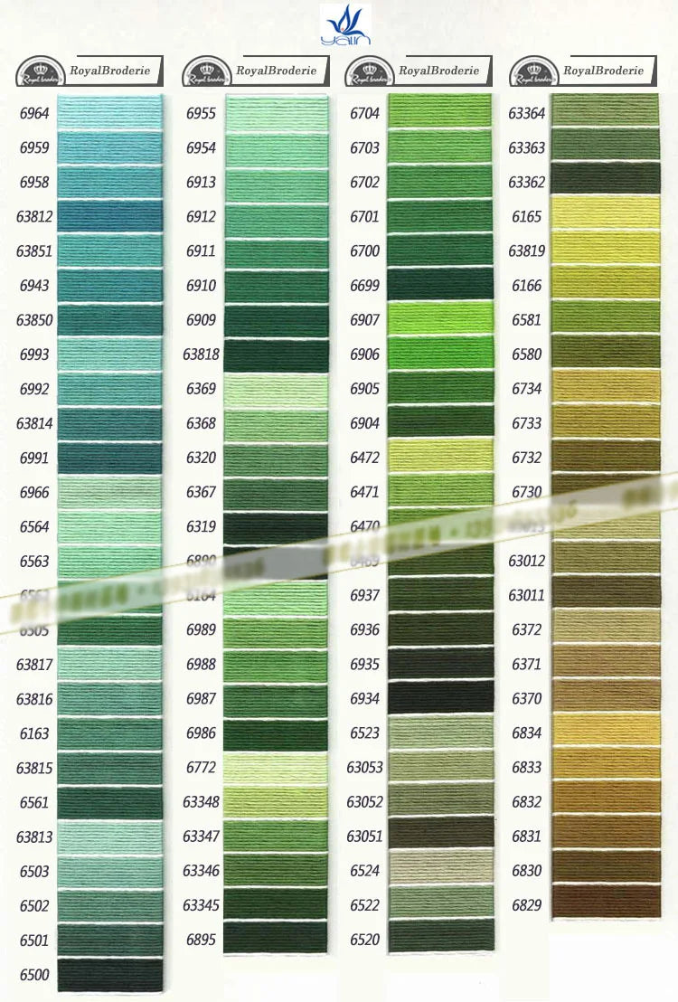 100% Cotton High Quality Cross stitch Floss Embroidery thread  Cross Stitch Embroidery Hand Knitting Sewing Weaving 8m 447 color