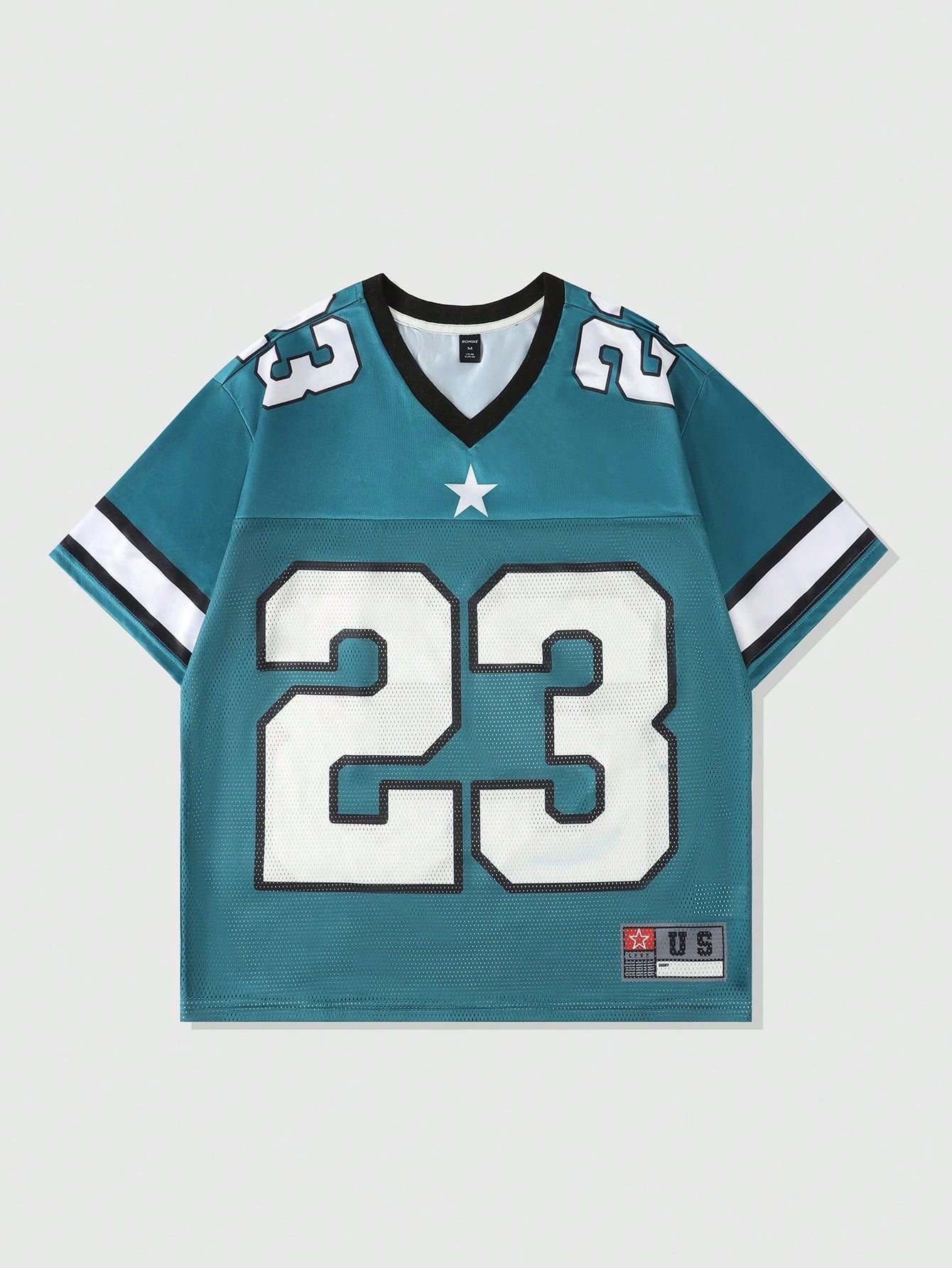 2025 New Hot Women's Summer Y2K Fashion Casual Shirt Street Retro Hip Hop 23 Shirt V-Neck Loose Breathable Quick Drying T-Shirt