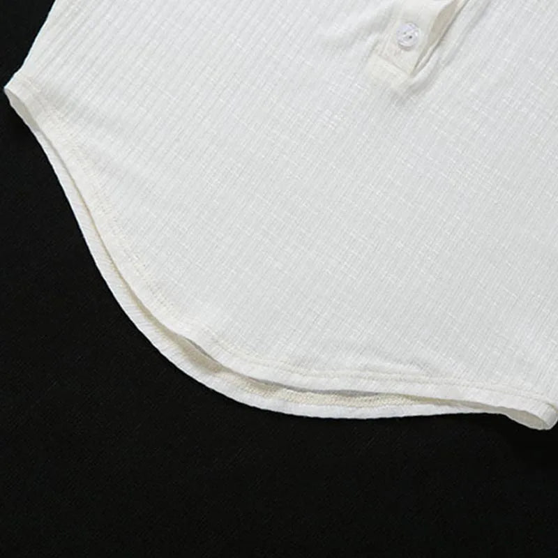 Women Summer Fashion Streetwear Sexy White Transparent Crop Tops Buttons V Neck Short Sleeve Pullover Slim T Shirts Club Party