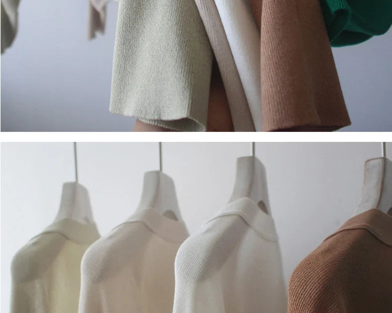 Autumn New Ice Silk Sun Protection Knitted Cardigan Strap Outer Shawl Batwing Sleeve Cover up Top Women's Fashion Trend