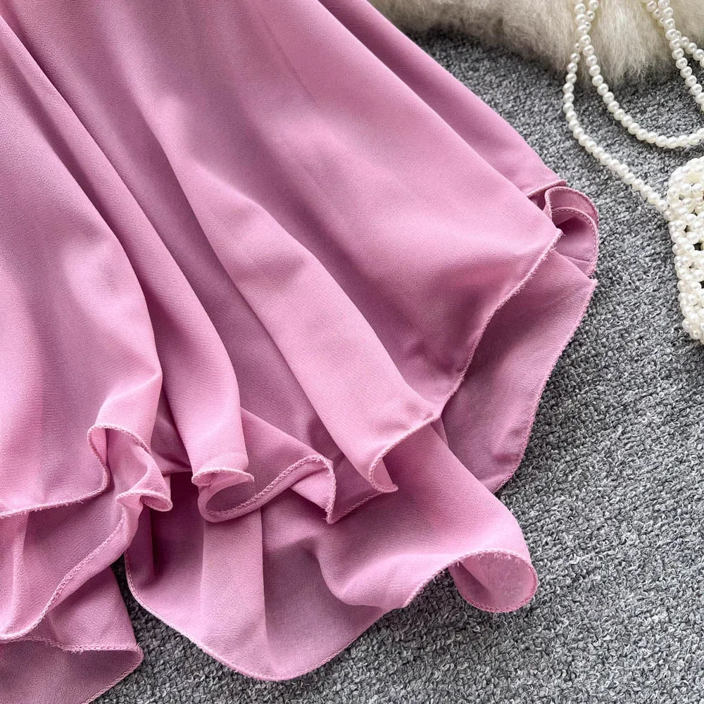 New Summer Spaghetti Straps Ruffle Sleeveless Tanks and Camis Korean Corset Crop Tops Solid Tank Camisoles Women Clothes Y2k