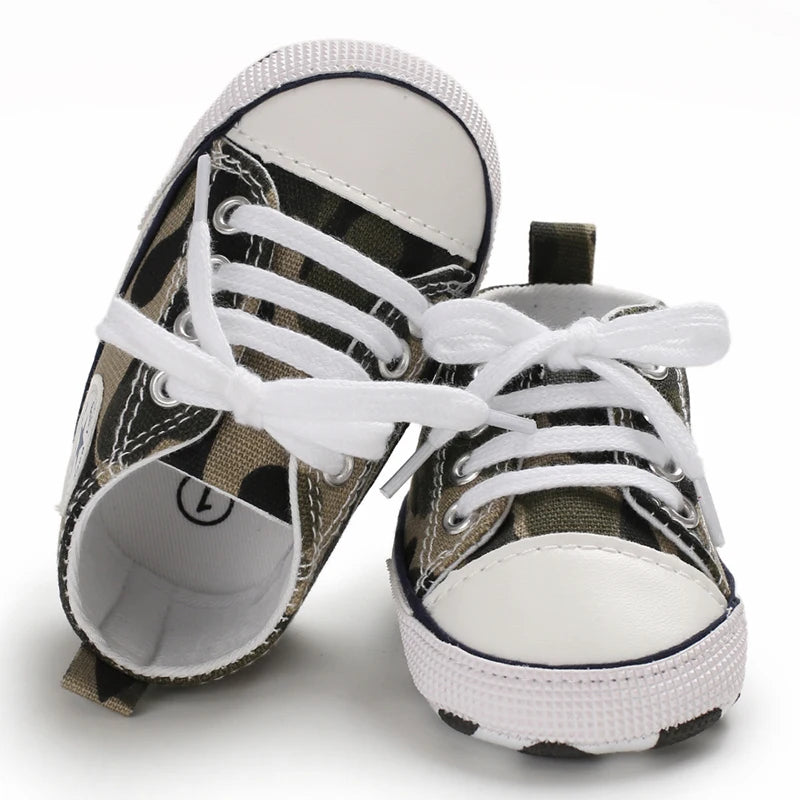 Infant Toddler Anti-slip Baby Shoes Baby Canvas Classic Sneakers Newborn Star Sports Shoes Baby Boys Girls First Walkers Shoes