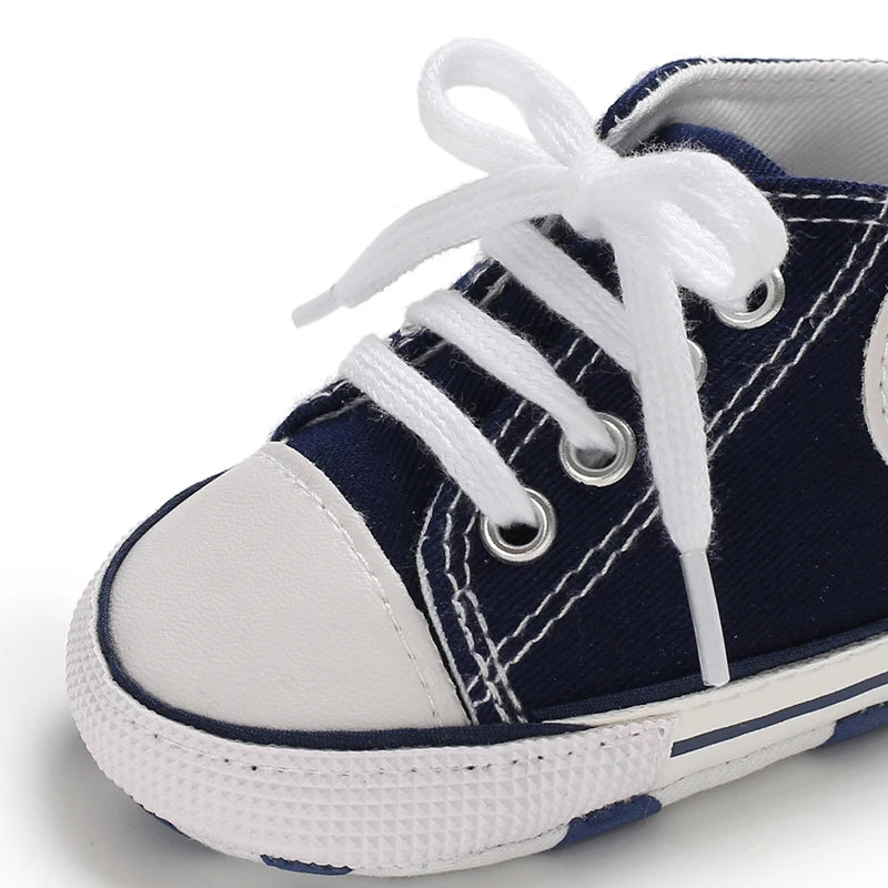 Infant Toddler Anti-slip Baby Shoes Baby Canvas Classic Sneakers Newborn Star Sports Shoes Baby Boys Girls First Walkers Shoes