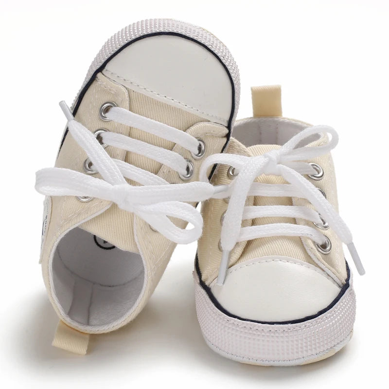Infant Toddler Anti-slip Baby Shoes Baby Canvas Classic Sneakers Newborn Star Sports Shoes Baby Boys Girls First Walkers Shoes