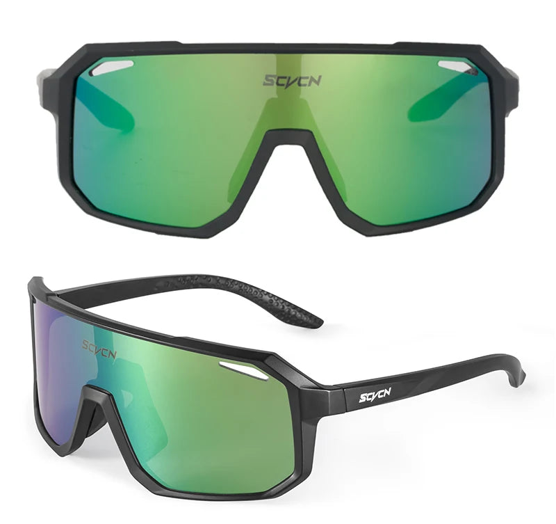 SCVCN New Cycling Glasses Bike Sunglasses Men UV400 Eyewear Outdoor Sports MTB Goggles Bicycle Women Riding Hiking Sunglasses