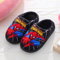 Marvel Boys Girls Cartoon Spider Man Kids Cotton Slippers Toddler Winter Warm Princess Women Men Indoor Bedroom Home Shoes