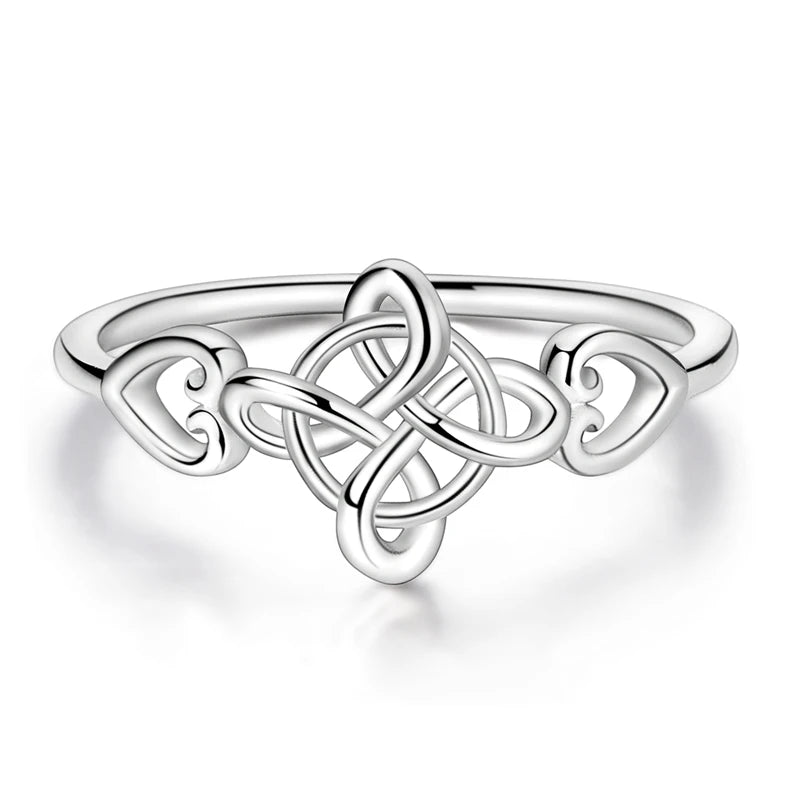 Women Silver Finger Rings for Women Original 925 Sterling Silver Cocktail Ring Geometric Cubic Zircon Heart Wedding Jewelry