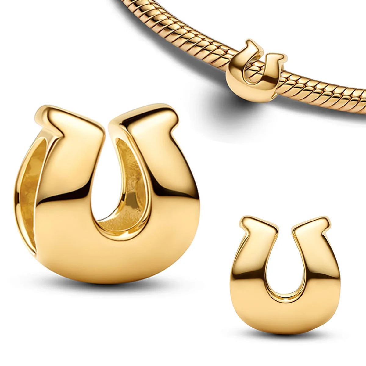 925 Sterling Silver Heart Shaped Key Lock Couple Charms Enamel Insect Pendent Horseshoe Floral Beads Fit Bracelet Custom Gift