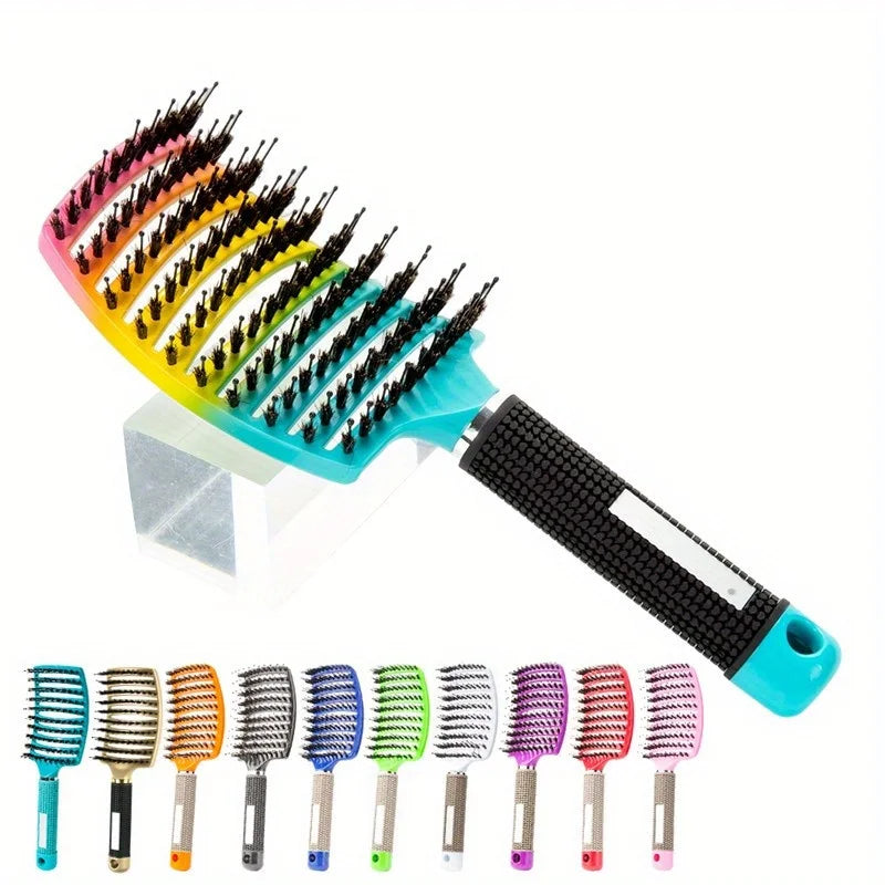 1pc Magic Scalp Massage Hair Brush for Women - Professional Detangling Tool for Wet Curly Hair - Hairdressing Tool
