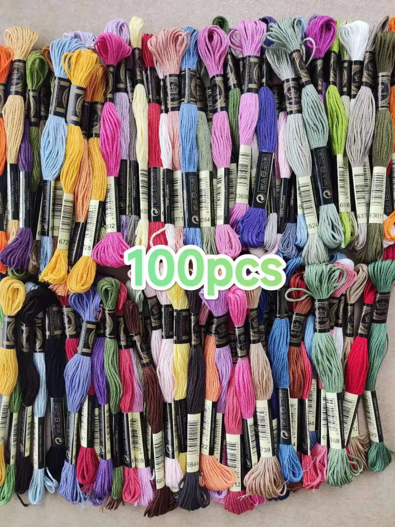 100% Cotton High Quality Cross stitch Floss Embroidery thread  Cross Stitch Embroidery Hand Knitting Sewing Weaving 8m 447 color