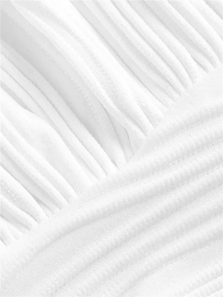 Solid White Backless Crop Halter Top Women Summer Y2K Club Grunge Clothes Deep V-neck Backless Sleeveless Tank Top Streetwear