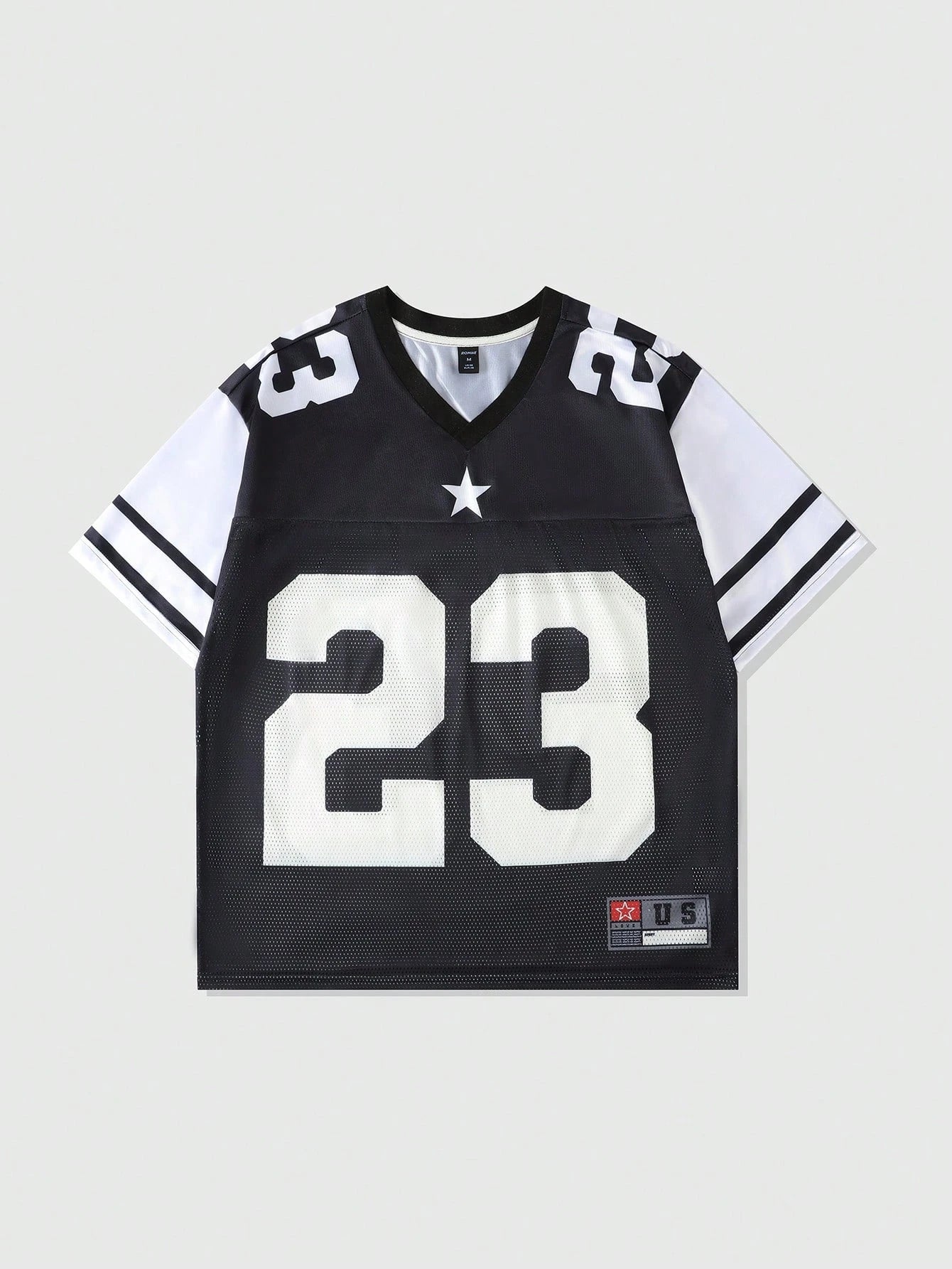 2025 New Hot Women's Summer Y2K Fashion Casual Shirt Street Retro Hip Hop 23 Shirt V-Neck Loose Breathable Quick Drying T-Shirt