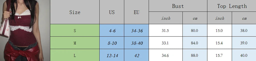 Summer Lace Patchwork Coquette T-shirt Ribbed Knit Slim Fit Milkmaid Tees Women Short Sleeve Y2k Grunge Crop Tops Aesthetic