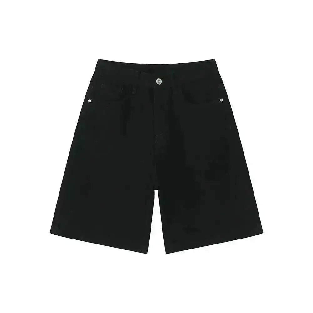 IEFB Summer Denim Shorts Men's Loose Korean Style Retro Short Jeans Fashion Washed Casual Knee Length Pant New Streetwear 9A8588