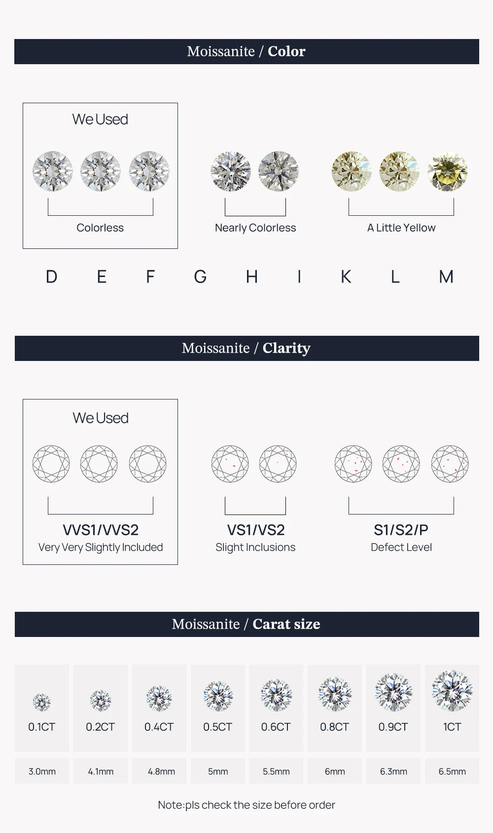 CANNER 0.5-1.2 Carat D Color Moissanite Ear Stud Earrings For Women 925 Sterling Silver Sparkling Piercing Earring Fine Jewelry