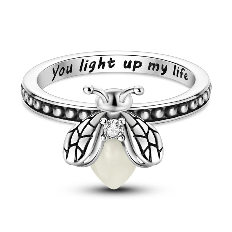 Women Silver Finger Rings for Women Original 925 Sterling Silver Cocktail Ring Geometric Cubic Zircon Heart Wedding Jewelry