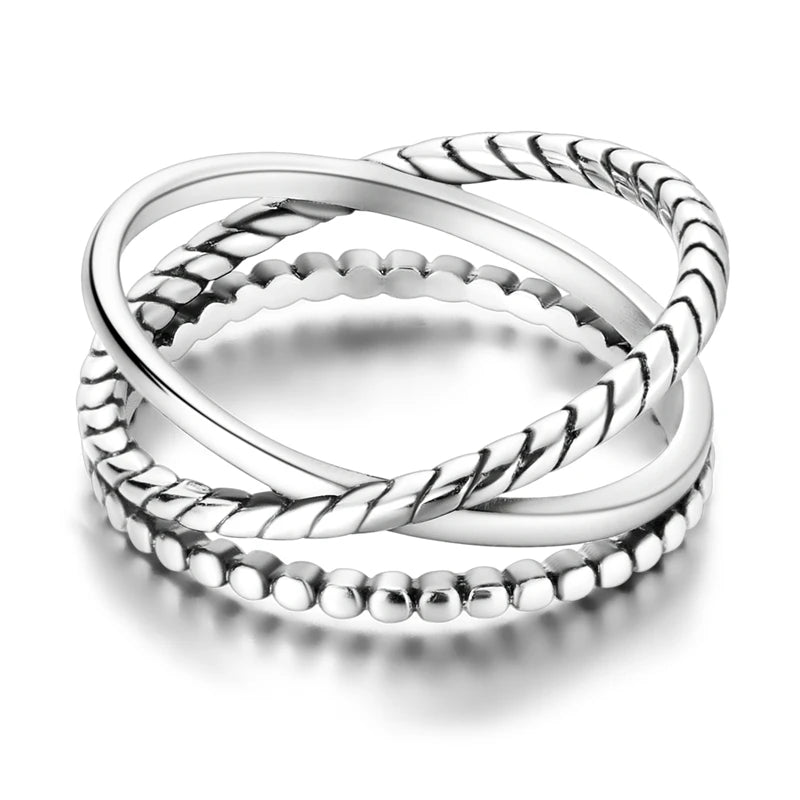 Women Silver Finger Rings for Women Original 925 Sterling Silver Cocktail Ring Geometric Cubic Zircon Heart Wedding Jewelry
