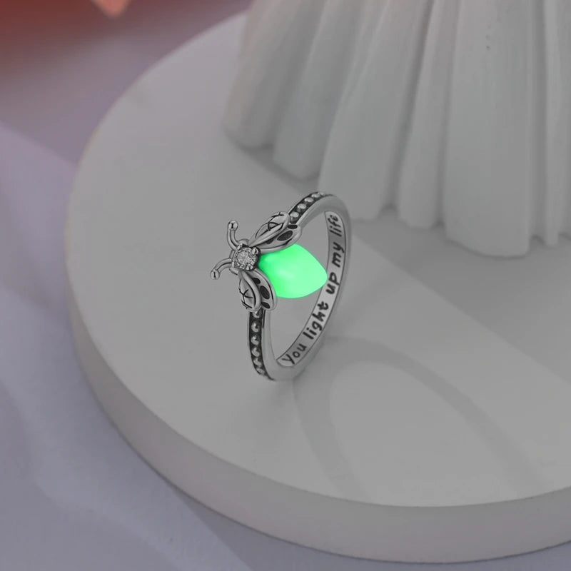 Women Silver Finger Rings for Women Original 925 Sterling Silver Cocktail Ring Geometric Cubic Zircon Heart Wedding Jewelry