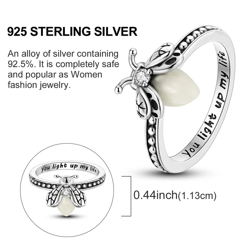 Women Silver Finger Rings for Women Original 925 Sterling Silver Cocktail Ring Geometric Cubic Zircon Heart Wedding Jewelry