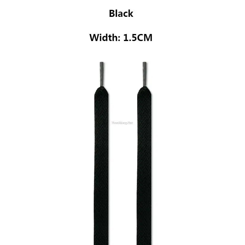 Flat Shoelaces for Sneakers Wavy Bread Shoe Laces Luxury Brand Shoelace Width 1.5cm/2cm/3cm Trend Shoe Lace Rope Shoes Strings