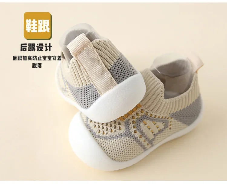 Summer Breathable Mesh Baby Shoes Newborn Toddler Shoes Baby Girl Baby Socks Shoes Soft Bottom Non-slip Baby Boy Shoes 0-5 Years