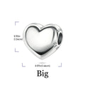 925 Sterling Silver Heart Shaped Key Lock Couple Charms Enamel Insect Pendent Horseshoe Floral Beads Fit Bracelet Custom Gift
