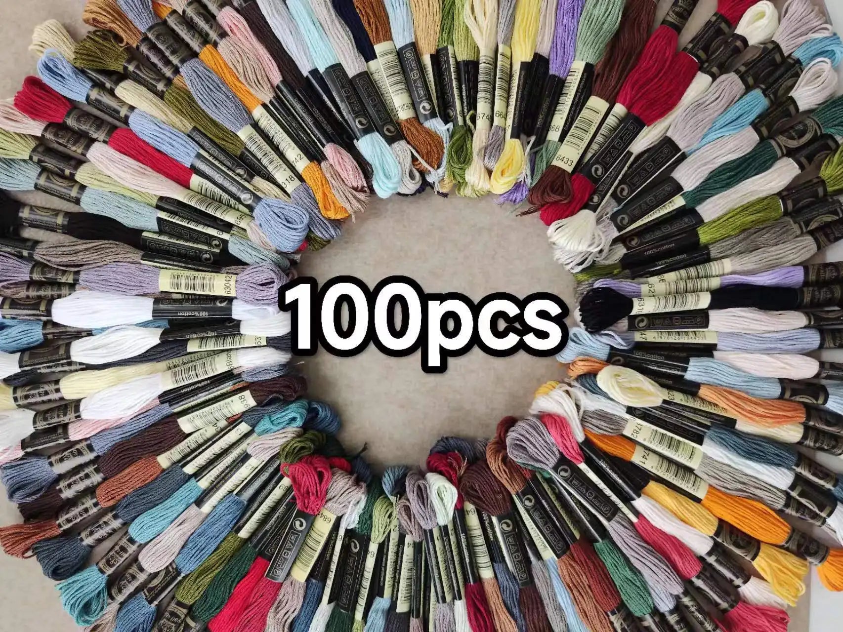 100% Cotton High Quality Cross stitch Floss Embroidery thread  Cross Stitch Embroidery Hand Knitting Sewing Weaving 8m 447 color