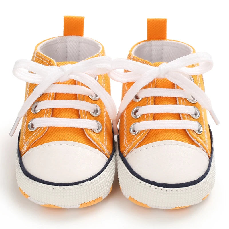 Infant Toddler Anti-slip Baby Shoes Baby Canvas Classic Sneakers Newborn Star Sports Shoes Baby Boys Girls First Walkers Shoes