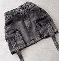 Y2K Retro British Style Flag Graphic Print Mini Shorts Harajuku Gyaru Denim Shorts Women Goth Slim Fit Hip Low Rise Short Pants