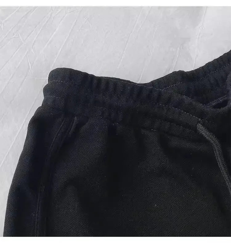 Women Casual Drawstring Sports Shorts Summer Thin High Waist Yoga A-line Shorts Loose Women Running Straight Trousers
