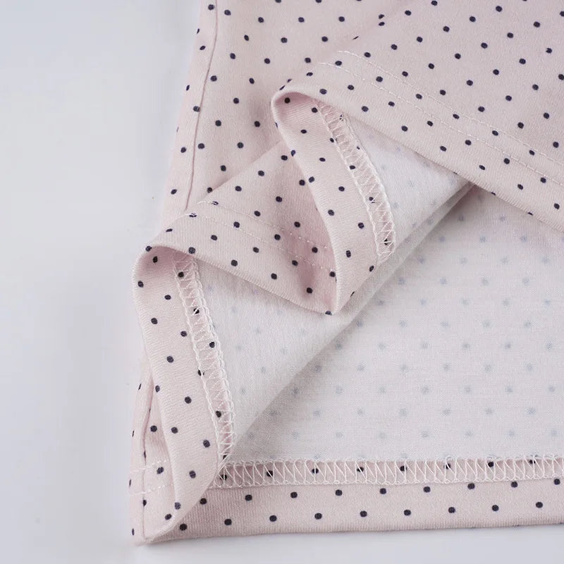 Sweet Polka Dot Prints T-Shirts Fashion Women Cute Design One-Shoulder Summer Tops Casual Korean Office Lady Commute Slim Tees
