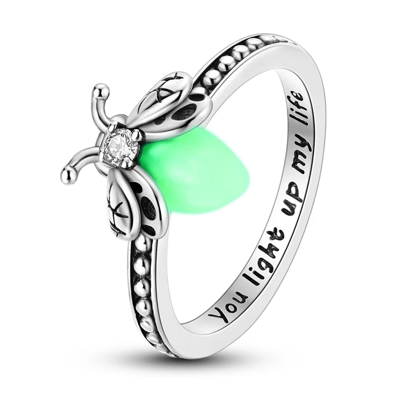 Women Silver Finger Rings for Women Original 925 Sterling Silver Cocktail Ring Geometric Cubic Zircon Heart Wedding Jewelry