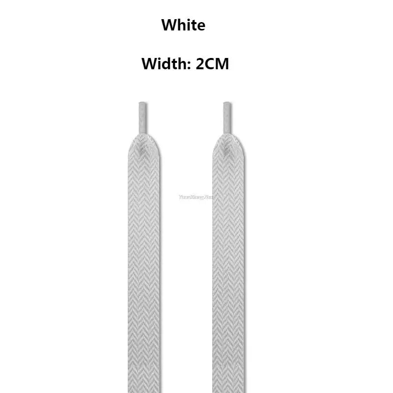 Flat Shoelaces for Sneakers Wavy Bread Shoe Laces Luxury Brand Shoelace Width 1.5cm/2cm/3cm Trend Shoe Lace Rope Shoes Strings