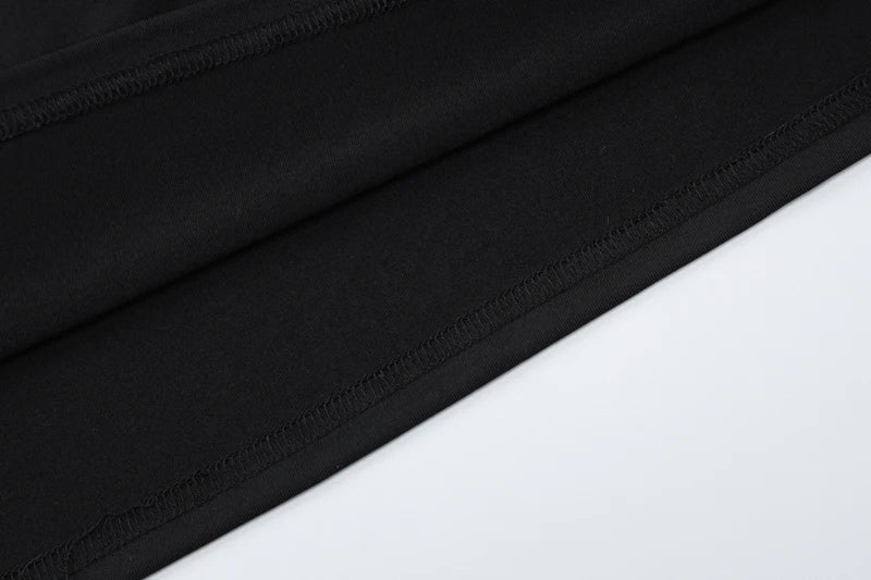 Hugcitar Black Strapless Long Sleeve Sexy Bodycon Maxi Prom Dress 2024 Fall Winter Elegant Women Outfit Evening Party Festival