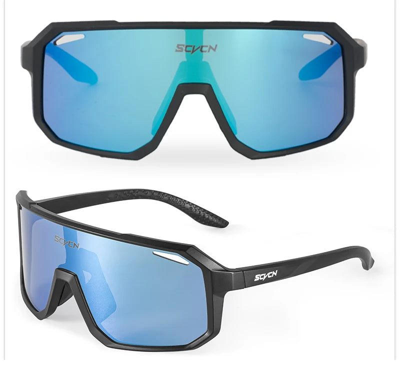 SCVCN New Cycling Glasses Bike Sunglasses Men UV400 Eyewear Outdoor Sports MTB Goggles Bicycle Women Riding Hiking Sunglasses