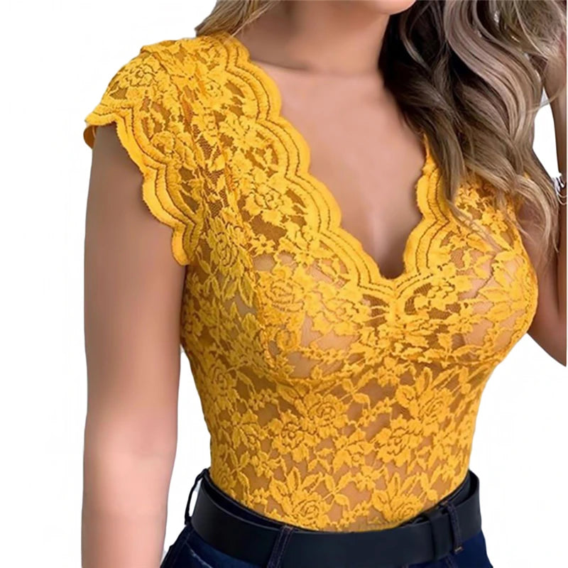 Women Summer Sexy Lace Crochet Cardigan Casual Solid Color Tops Female Trend Lace Hollow Out Sleeveless Top For Ladies