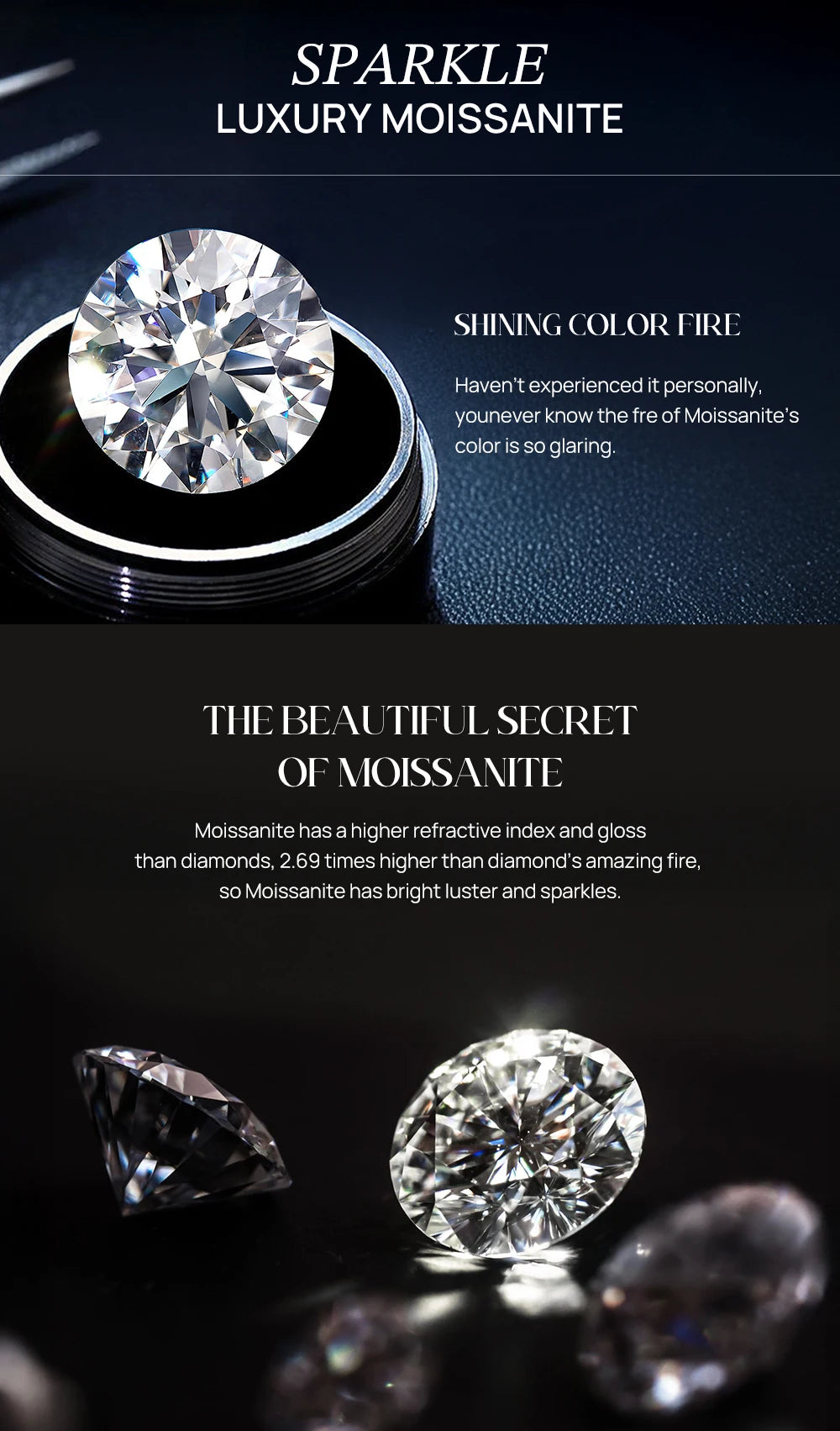 CANNER 0.5-1.2 Carat D Color Moissanite Ear Stud Earrings For Women 925 Sterling Silver Sparkling Piercing Earring Fine Jewelry