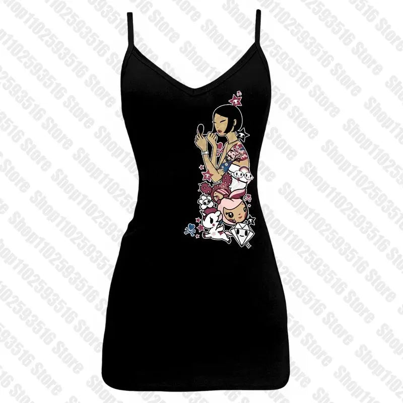 Graphic T Shirts Women's T-shirts 90s Clothes Vintage Crop Top Women Clothing Female Trashy Y2k 2000s Tops Harajuku Gothic Kpop