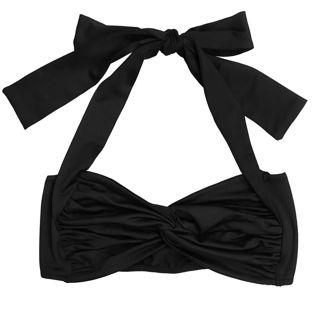 Weird Puss Ruched 2 Piece Set Women Sexy Halter Backless Bra+Metal Casp Ribbon Flared Pants Matching Party Club Stretch Outfits