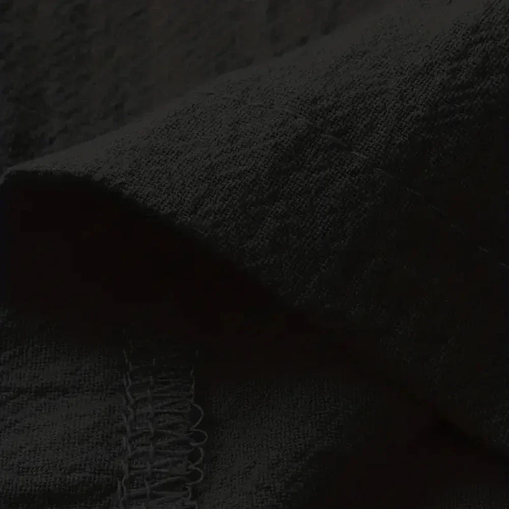 Men's Cotton Linen Pants Linen Breathable Elastic Waist Pants Breathable Casual Jogging Fitness Trousers Summer Sports Sweatpant