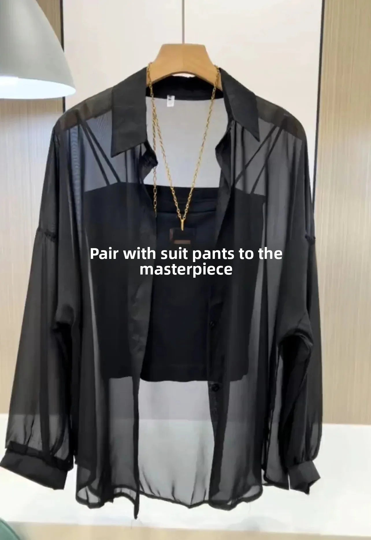 Women's Summer Lightweight Ice Sensation Pearl Shiny Sun Protection Shirt Outerwear Slender Commute Open Cardigan Top