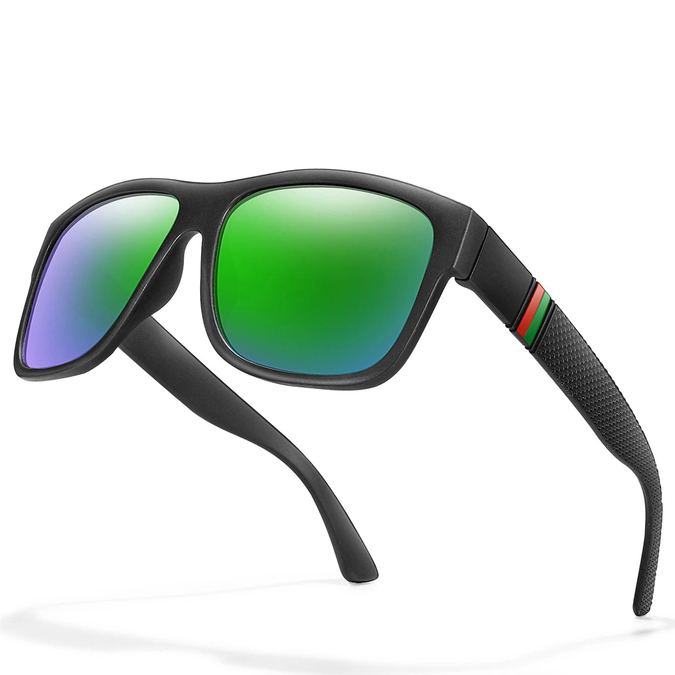 Classic Brand Men Square Polarized Fishing Sunglasses Outdoor Driving Cycling Running Goggles Vintage Large Frame UV400