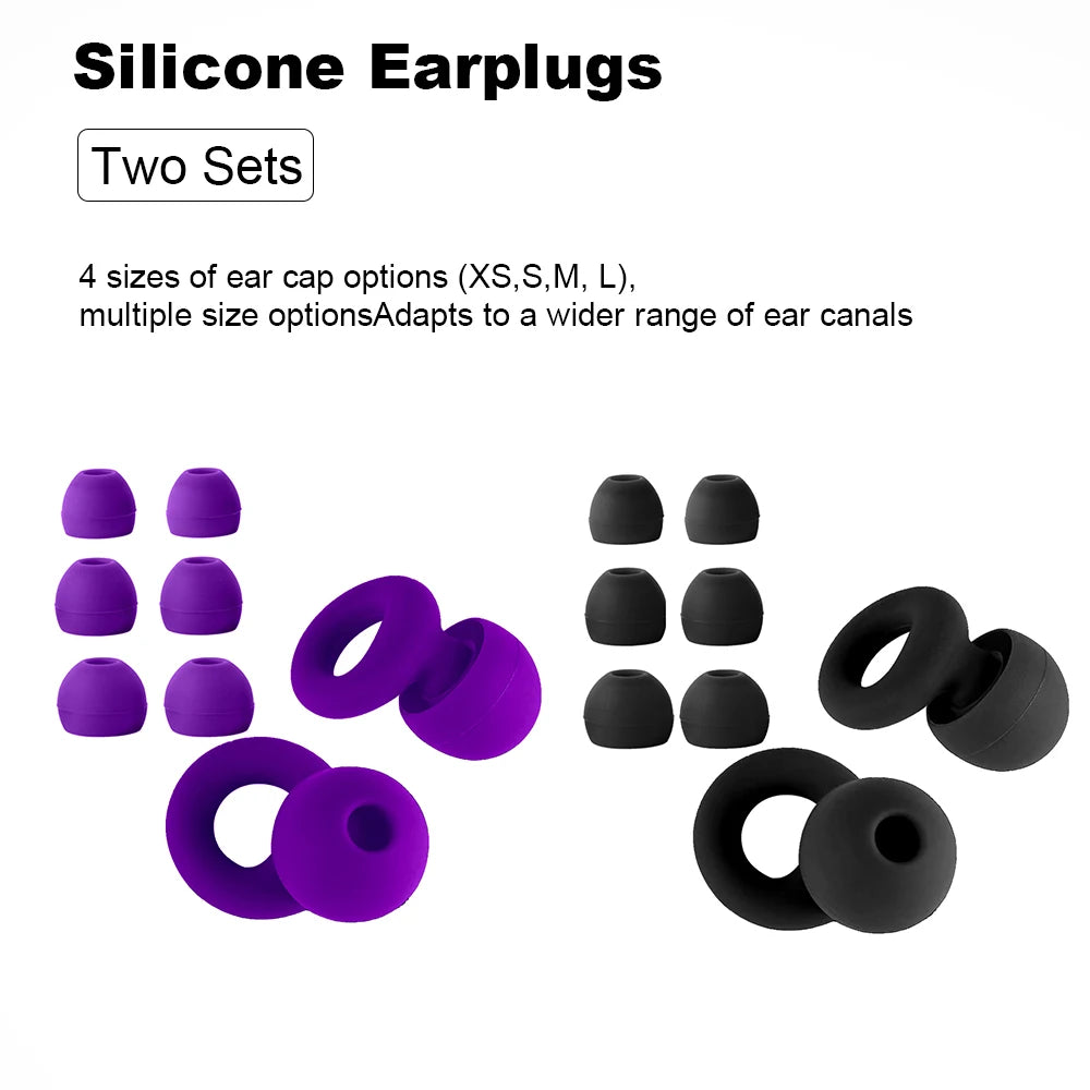 Silicone Earplugs for Swimming Sleep Noise Cancel Noise Reduction-Soundproof Reduce Disturbances -Quality loop Earplugs