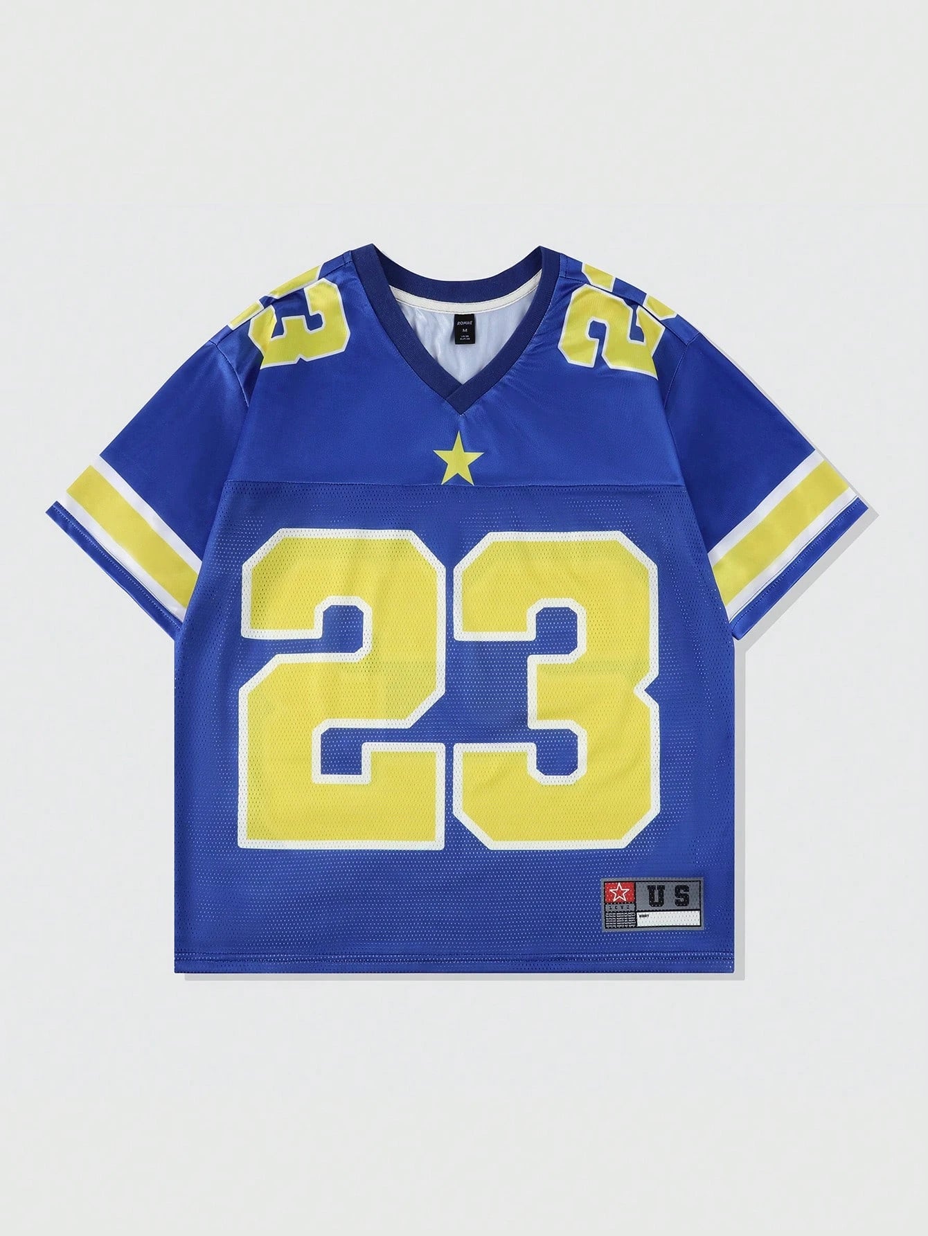 2025 New Hot Women's Summer Y2K Fashion Casual Shirt Street Retro Hip Hop 23 Shirt V-Neck Loose Breathable Quick Drying T-Shirt