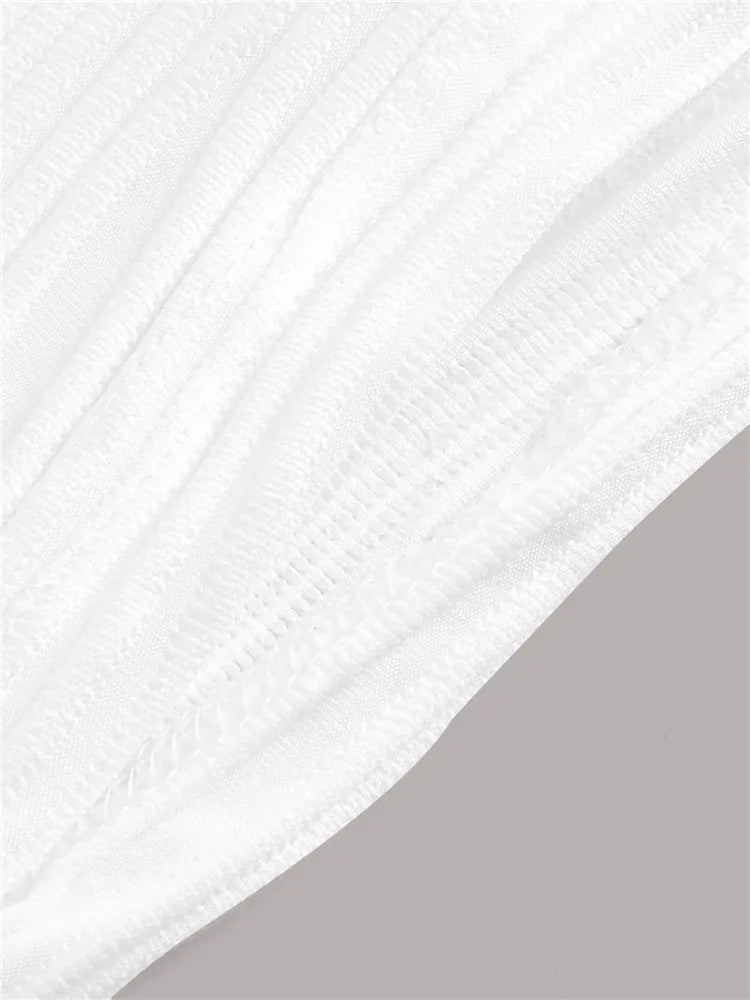 Solid White Backless Crop Halter Top Women Summer Y2K Club Grunge Clothes Deep V-neck Backless Sleeveless Tank Top Streetwear