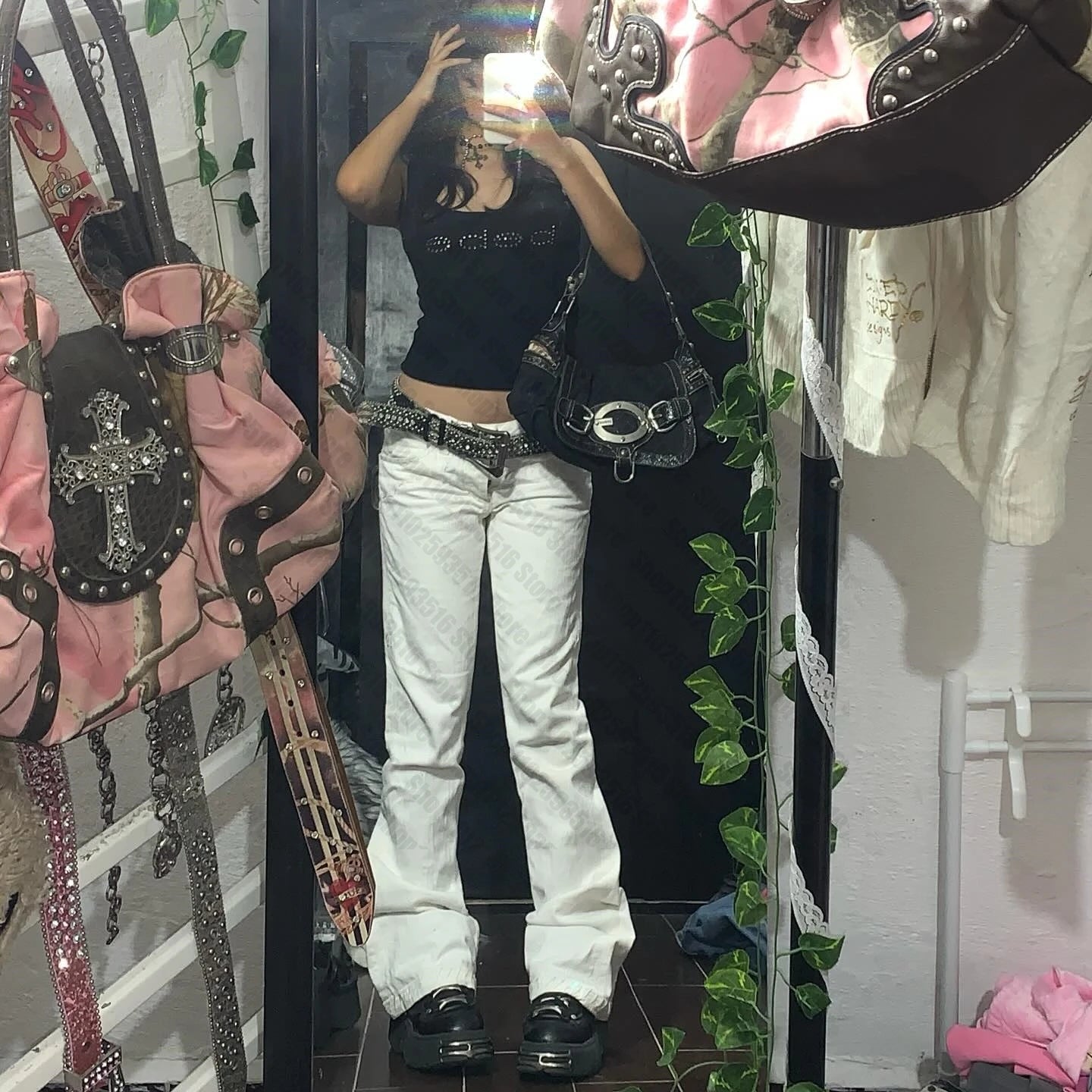 Summer Crop Top Women Aesthetic Crop Tops Y2k Goth Clothes 2000s Tops With Suspenders Emo Women's Tanks & Camis Harajuku Woman