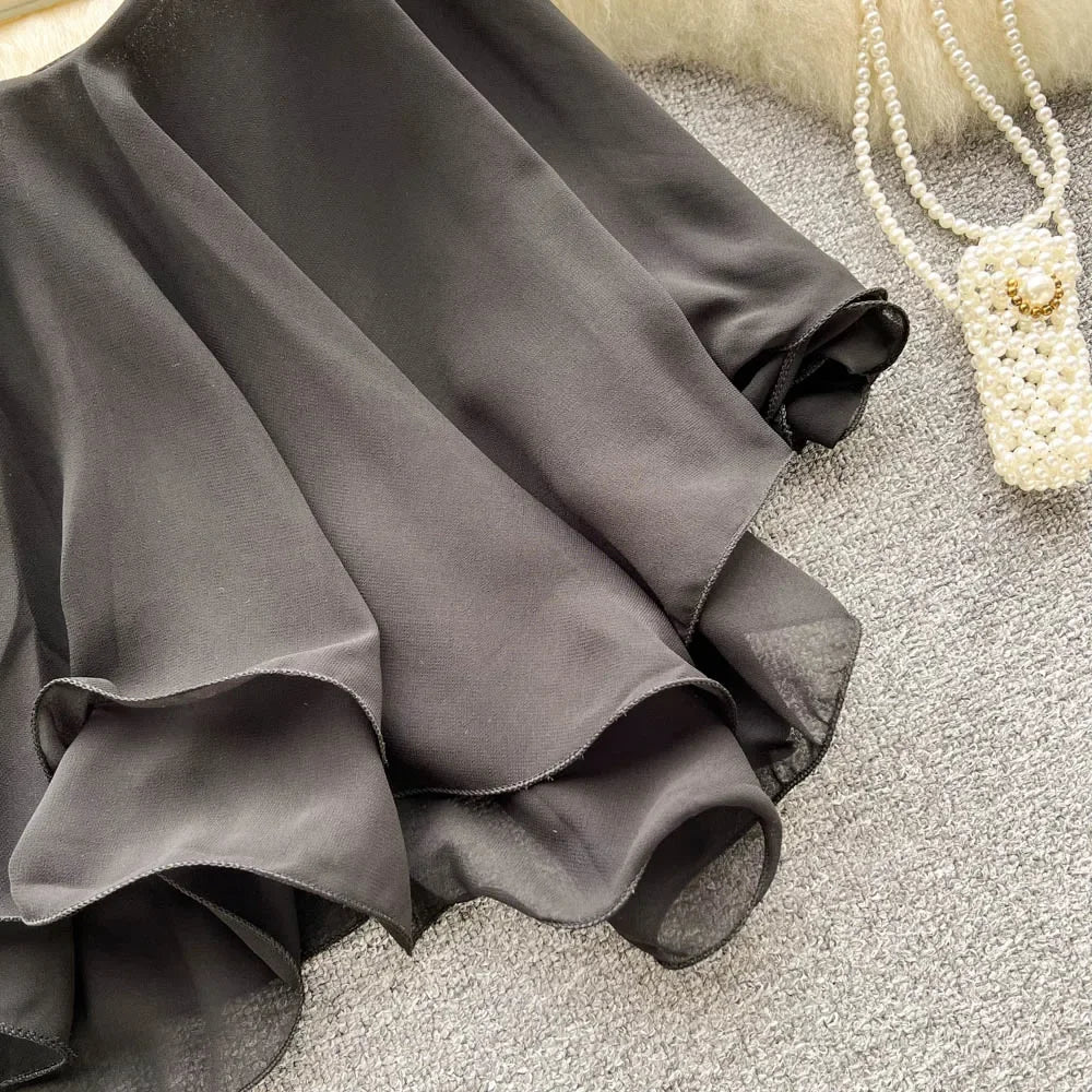 New Summer Spaghetti Straps Ruffle Sleeveless Tanks and Camis Korean Corset Crop Tops Solid Tank Camisoles Women Clothes Y2k