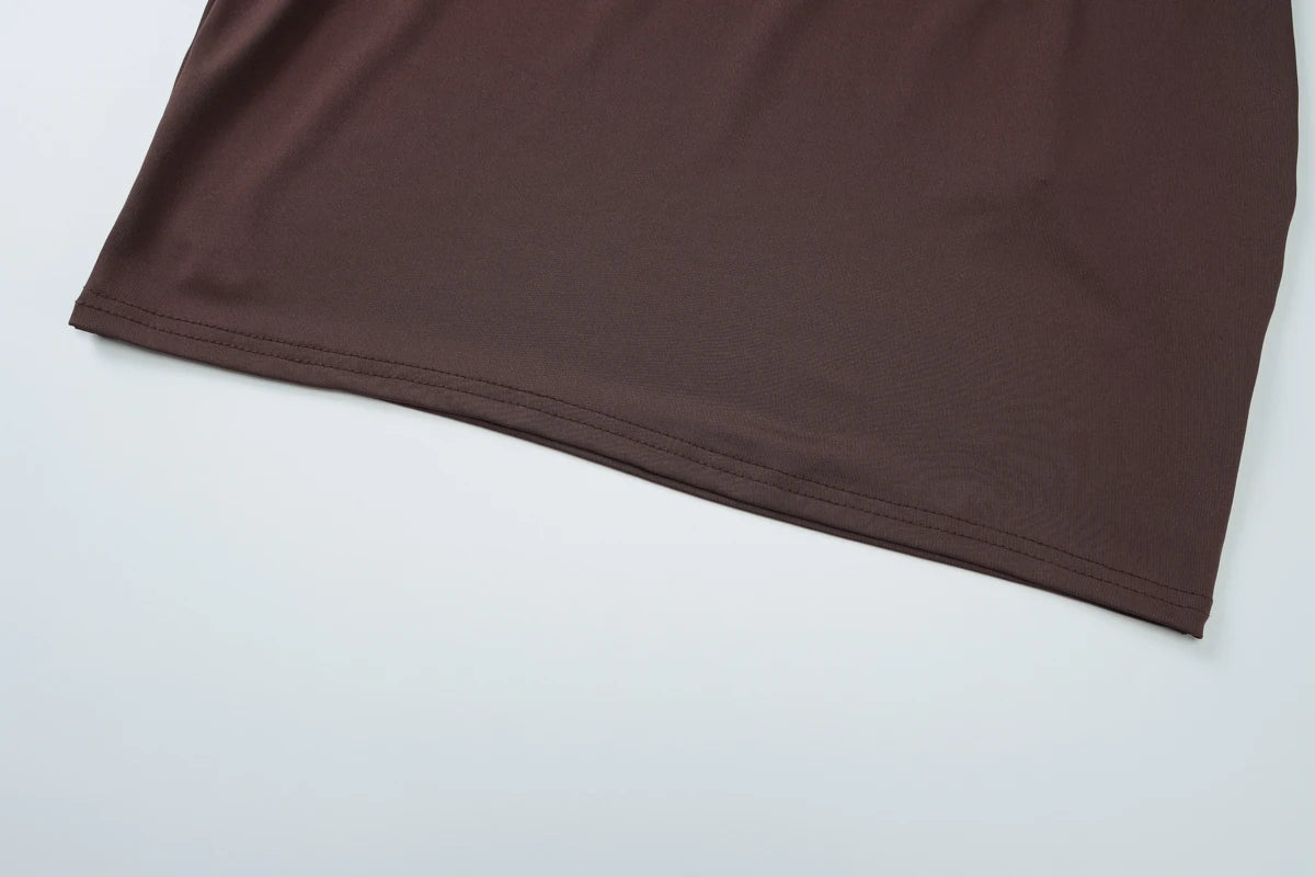 Hugcitar Fashion Halter Solid Sleeveless Backless Bandage Ruched Sexy Slim Mini Dress Summer Clothes Party Vacation Club