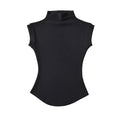 Women Summer Sexy Turtleneck Sleeveless T-Shirts Tops Solid Slim Fit Pullovers Causal Tees Shirts Female Streetwear Basics Tees