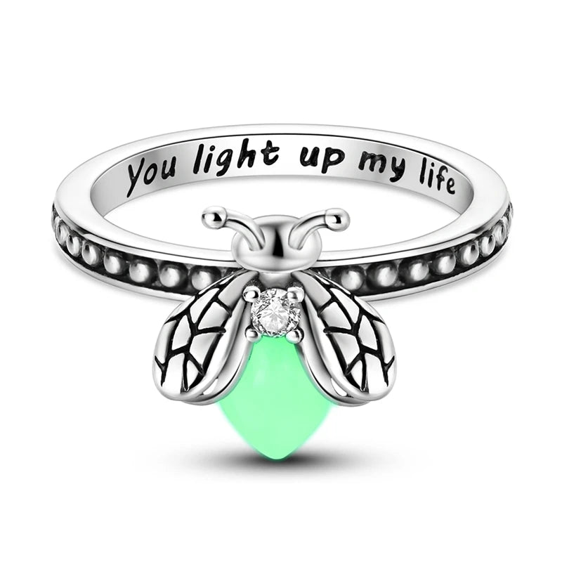 Women Silver Finger Rings for Women Original 925 Sterling Silver Cocktail Ring Geometric Cubic Zircon Heart Wedding Jewelry